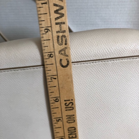 Coach Cream Crossgrain Leather Tote Bag - Picture 14 of 14